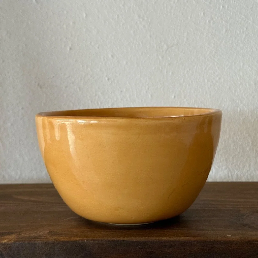 Vintage Pottery Barn‎ Sausalito Amber Cereal Bowl Set 6pc Mexico